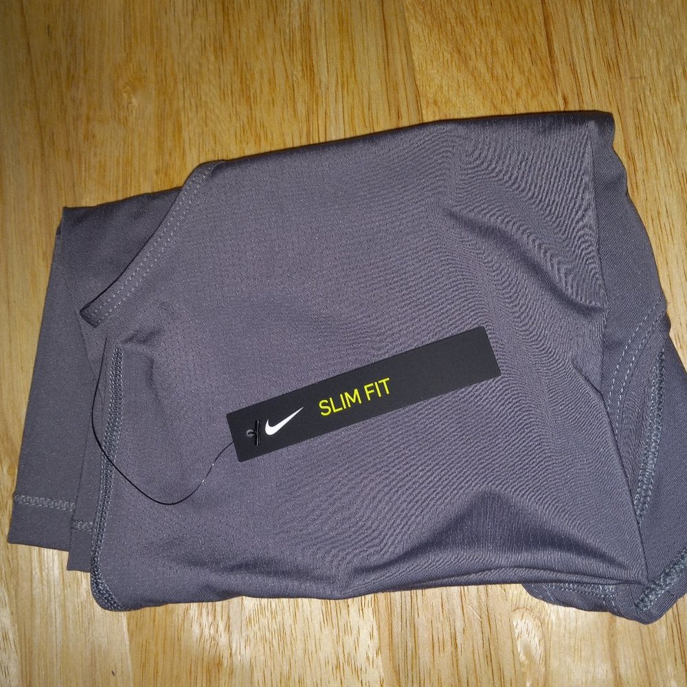 NWT! NIKE Pro Dri-Fit Racerback Slim Fit Tank Top Heathered Gray Women's Size XS - Picture 10 of 12